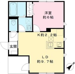 仮称　フィカーサＫ下馬の物件間取画像